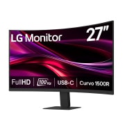 Vista Frontal Monitor LG 27 - 27U421A-B